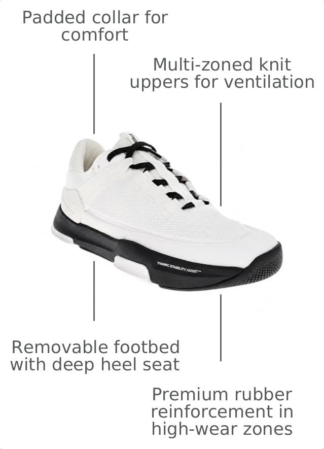 Image of PB5star Court2 Men's Pickleball Shoes - Lightweight Pickleball Sneakers for Men, Indoor and Outdoor Court Shoes with Specialized Lateral Support and Traction