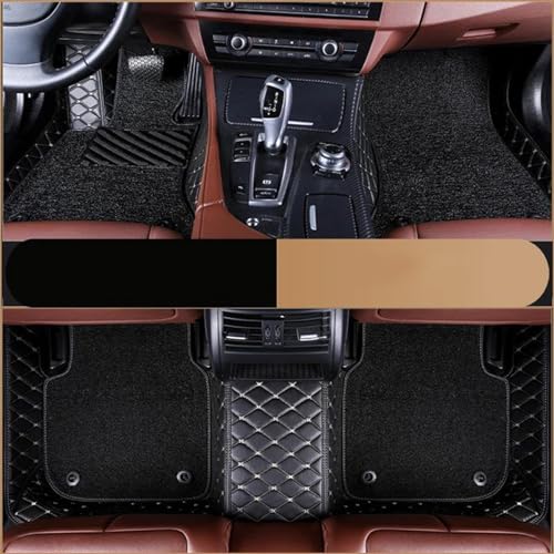 Tapis de Sol pour Voiture TT 2015-2017 en Caoutchouc Noir-Gris