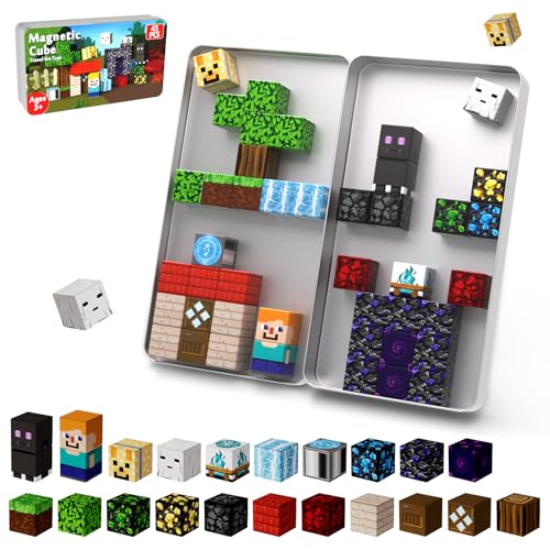 Annexfun Construction Magnétique Enfant 45 Pièces - Coffret de Voyage en Métal, Créez Un Portail et Embarquez pour Un Voyage Fantastique, Jeu de...