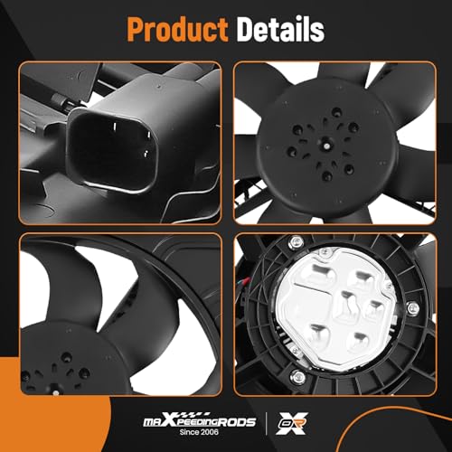 Image of maXpeedingrods Engine Radiator Cooling Fan Assembly for MINI Cooper 2014-2019, 17428645861 17428569240 17427617609