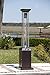 Fire Sense 62224 Square Flame Patio Heater 46,000 BTU Outdoor Propane Heater with Wheels For Residential - Hammered Bronze Finish