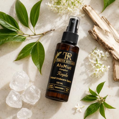 Image of AluMist Royale Underarm Spray, Natural Alum Deodorant for Men & Women, Long-Lasting Odour Protection, Helps Brighten Underarms, Alcohol-Free Formula, Daily Freshness, 100 ml