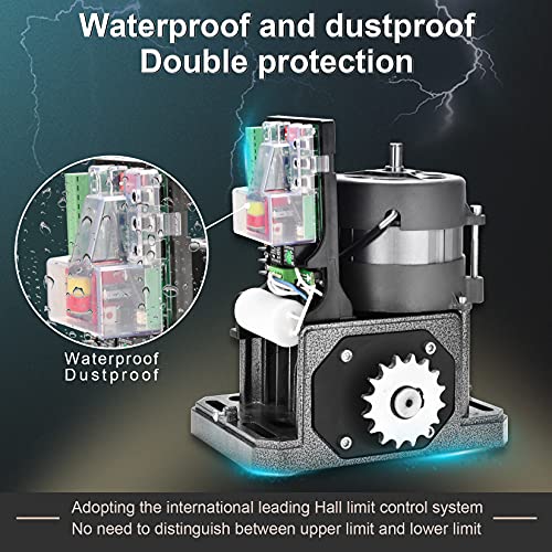 Jieli Jy7 Automatic Sliding Gate Opener With 4 Remote Controls, Gate Operator Hardware Kit For Sliding Gate Up To 1400 Pounds,Electric Rolling Driveway Slide Gate Motor #TOP3