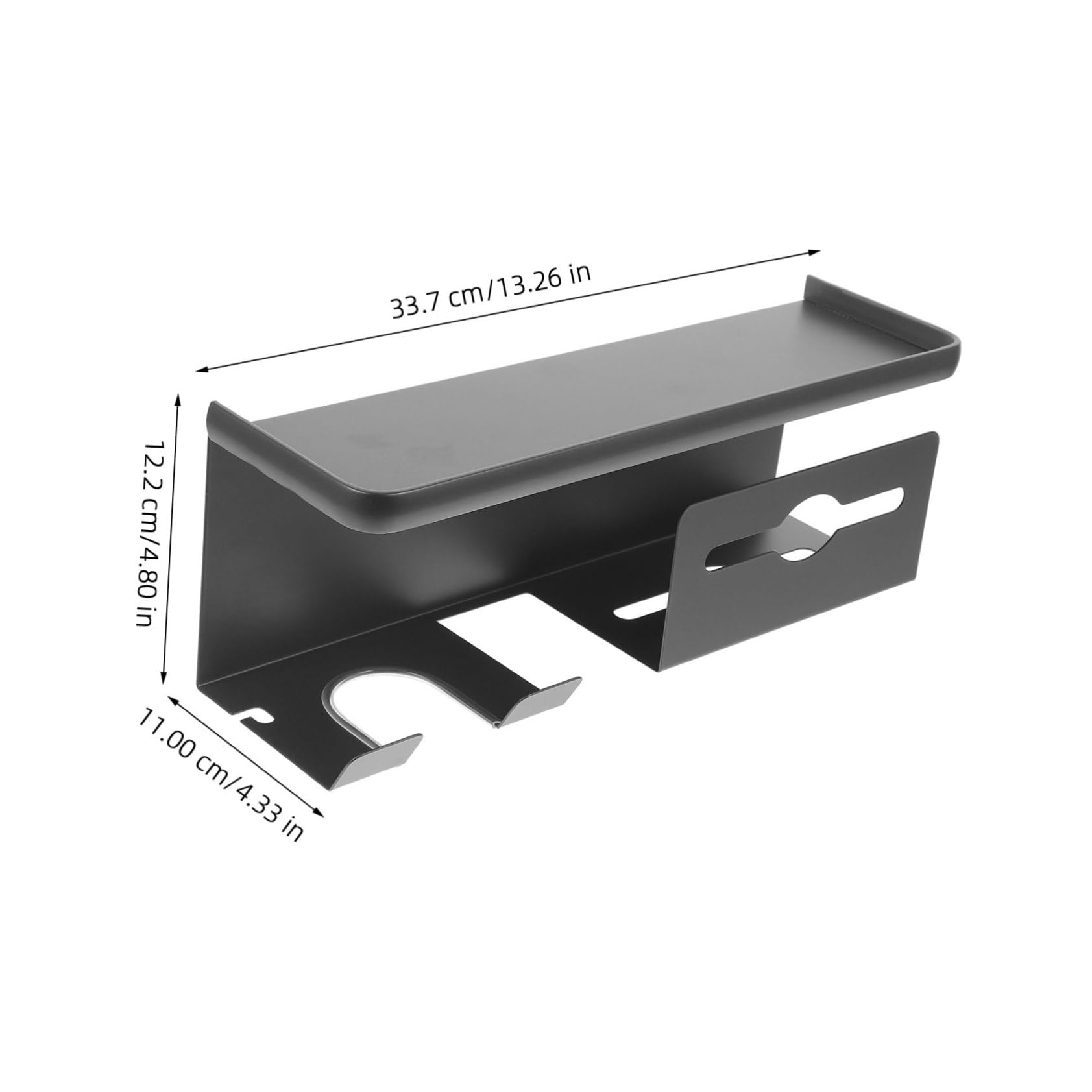 Alipis Supporto Per Asciugacapelli Da Parete Elegante Porta-attrezzi in Acciaio Per Facile Da Installare Supporto Per Asciugacapelli Da Bagno