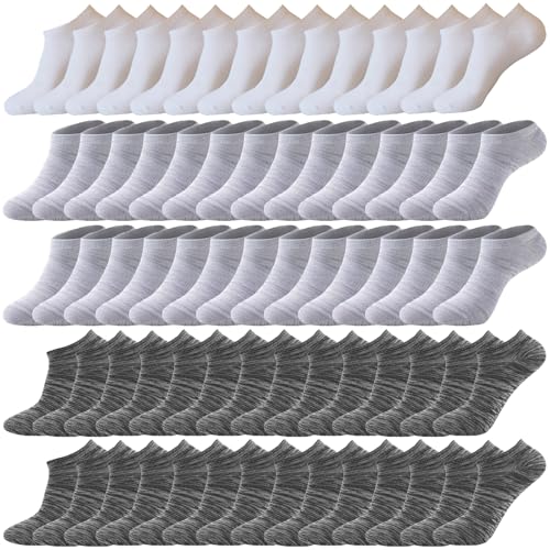 Image of 12-30 Pairs Low Cut Ankle Socks for Men Thin Breathable Casual No Show Athletic Socks Bulk