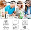 Ponek Mini Sticker Printer - New-Gen T02 AI Smart APP Print Pods Mini Printer Sticker Maker Machine with 3 Rolls Color Paper, Thermal Portable Sticky Note Maker for DIY Journal, Photos, Study Notes