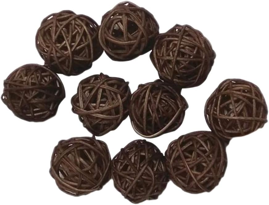 Abbraccia 10 Pieces 30mm Large Wicker Rattan Balls