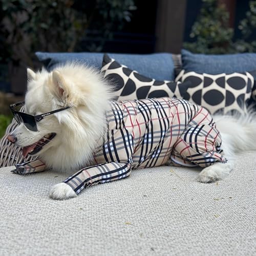 Image of Shed Defender Original Dog Onesie for Shedding Control - Seen on Shark Tank, Lightweight Breathable Dog Suit, Bodysuit for Dogs, Recovery Suit, Anxiety Relief, Full Coverage, Easy On /Off, Dog Jumpsuit