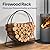 VIVOHOME 32 Inches Firewood Log Rack Hoop with Cover, Heavy Duty Solid Steel Fire Wood Storage Rack and Cover Set with Zipper, Round Log Holder Ring for Indoor Outdoor Patio Deck Porch