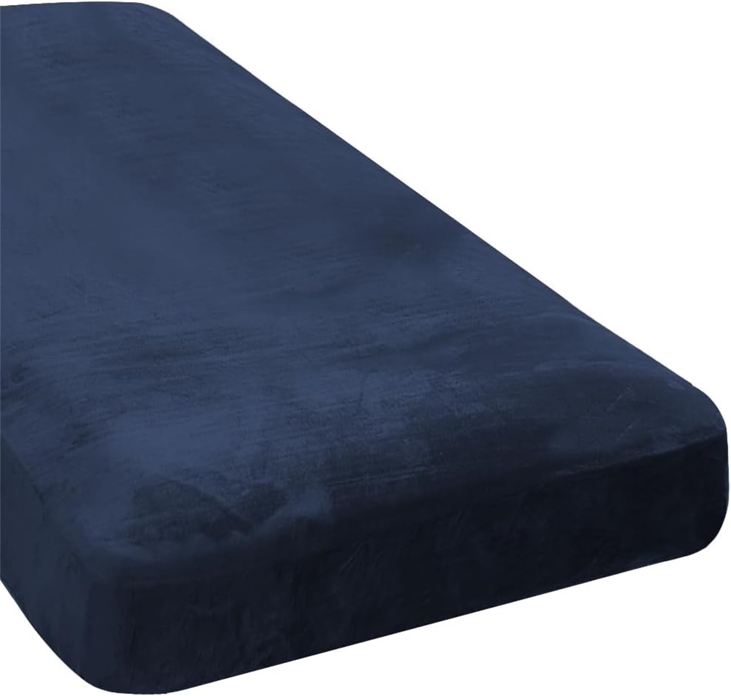 LINGKY Sofa Seat Cushion Cover, Sofa Cushion Slipcovers Stretch Velvet, Universal Non-Slip Couch Cushion Covers Replacement for Individual Furniture Protector (Navy,Chaise Cover)