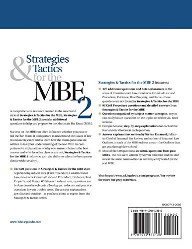 Strategies & Tactics for the MBE 2 (Bar Review) - Thumbnail 2