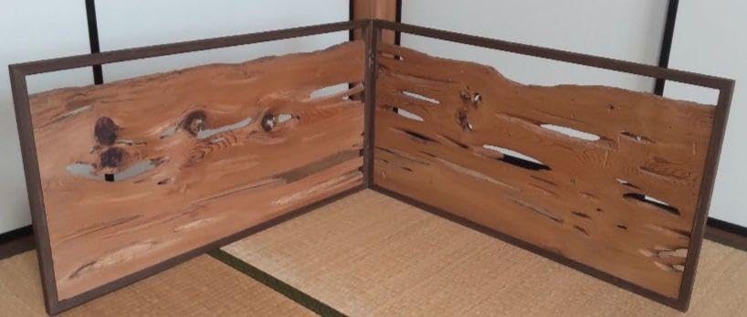 Amazon.co.jp: 茶道具 風呂先屏風 天然木杉板 : おもちゃ