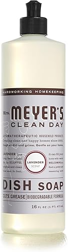 Miniatura 42 de Mrs. Meyer's Clean Day - Detergente líquido para platos, aroma a campanillas azules, fórmula biodegradable, paquete de 3 unidades, 16 fl oz