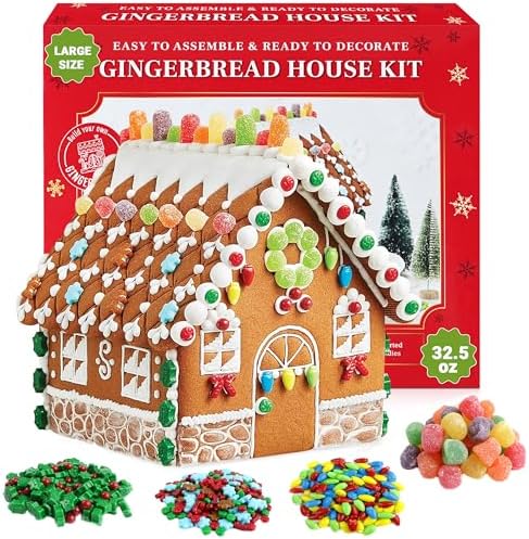 Amazon.com: Gingerbread House Kit - DIY Christmas Decorating for Kids ...