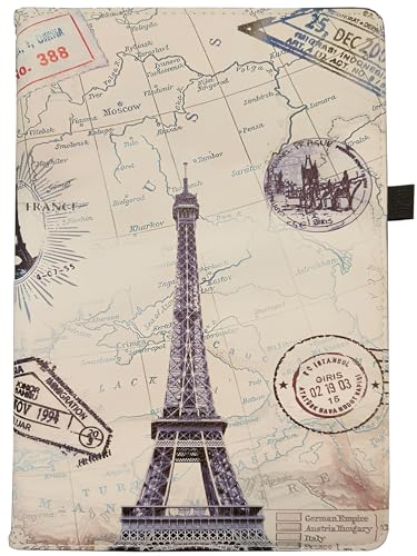 Image of ProElite Cover for Apple iPad (A16) 11th /10th Gen (2025 /2022) Case Cover, 360 Rotatable Smart Flip Case Cover for Apple iPad 11th /10th Generation 2025 /2022 with Stylus Pen, Eiffel