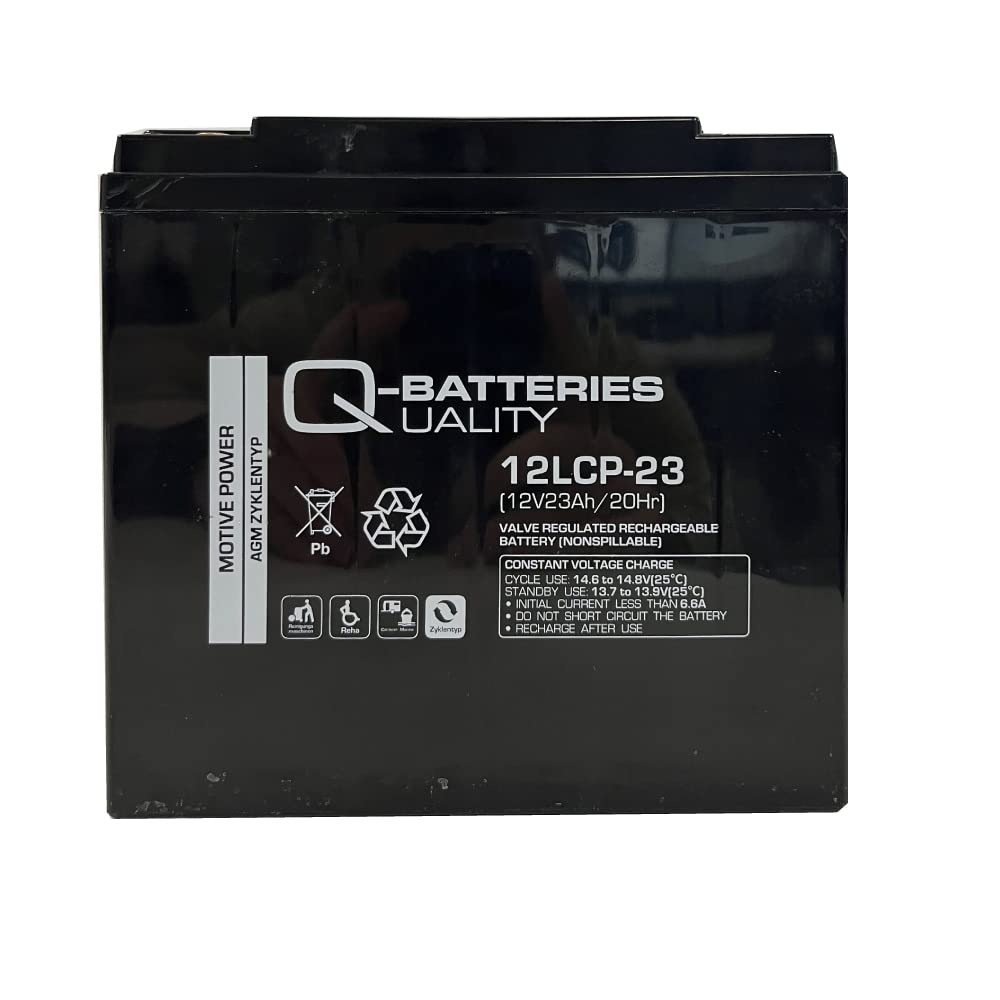 Batterie Q-23 12 V 23 Ah batteries 12lcp Golf Caddy MOOVER Bateau Scooter Scooter Fauteuil roulant Cycles type