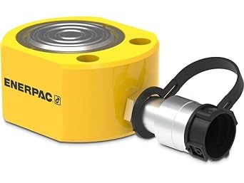 Enerpac RSM-300 Flat Jac Single-Acting Low-Height Hydraulic Cylinder with 30-Ton Capacity, Single Port, 0.50" Stroke Length
