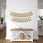 Pre-strung Welcome Home Banner - No DIY - Gold Glitter Welcome Home Banner - Pre-strung on 6 ft Strand - Housewarming, Homecoming, & Military Return Party Decorations & Decor. Did We Mention No DIY - Image 4