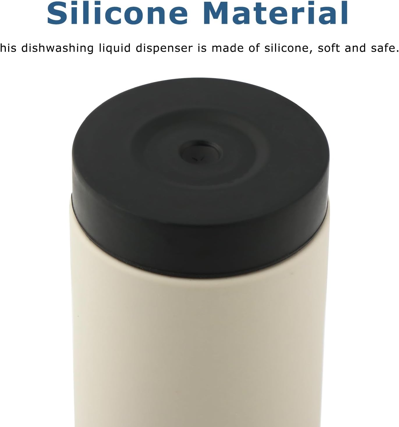 Dishwashing Soap Dispenser, Soft Silicone Dish Soap Squeeze Bottle, Leak-Proof Refillable Liquid Soap Dispenser Bottle, Ergonomic for Kitchen Bathroom Countertop Storage