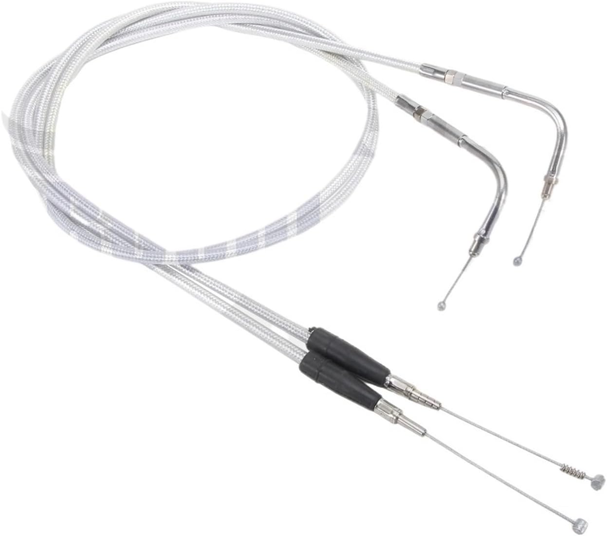 Motorcycle Accelerator Gas Throttle Line Clutch Cable Compatible with Harley XL883 1986-2009 XL1200 2002-2003(Clutch Cable)