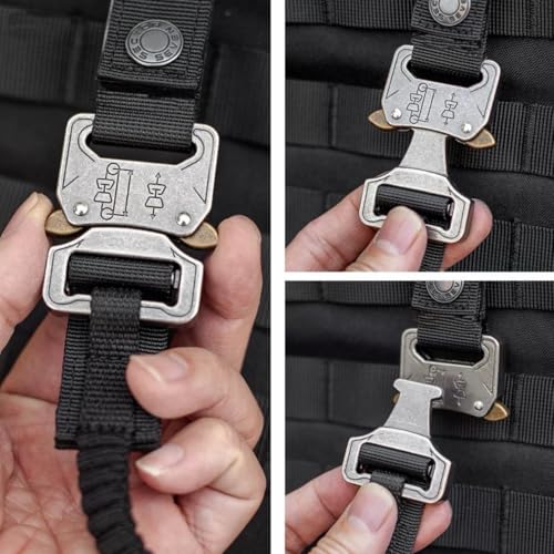 Tactical Tool Lanyard with Quick-Release Buckle, Retractable Tether for Safety Fall Protection with Screw Lock, Multi-Function Tool Lanyards for Hand Tools、Pistol、Belt or MOLLE