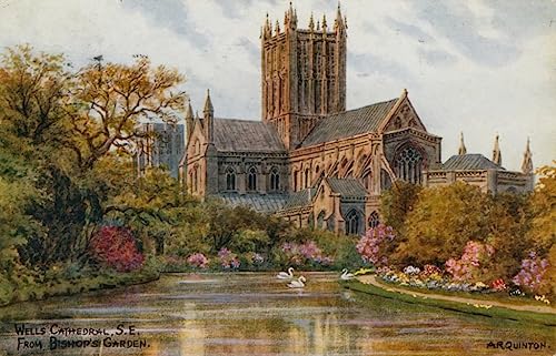 Cuadro de la Catedral de Wells en lienzo clásico de 60x90cm de Alfred Robert Quinton
