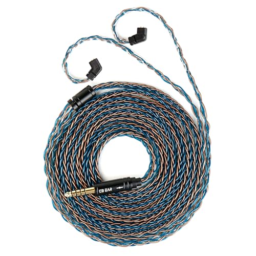 �yKBEAR ST12Plus�zYinyoo QDC 4.4mm���P�[�u�� 2���[�g�� 8�{14�c�⃁�b�L Litz 22 AWG�W���Ő��Y 4.4mm�C���z���A�b�v�O���[�h�P�[�u�� �C���t�H�������P�[�u�� ZSN-PRO-X/ZSTX/ZSN/ZS10/