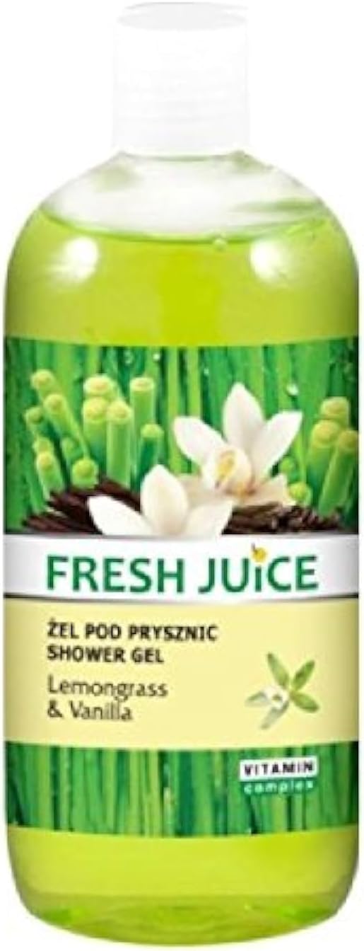 Fresh Juice Shower gel Lemongrass and Vanilla extracts 500ml