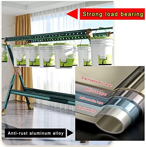 Indoor Outdoor Clothes Drying Rack Foldable Clothes Rack.Clothes Airer in Aluminium Alloy Portable Clothes Drying Rack for Indoor and Outdoor Use Folding 250Cm Retractable Laundry Rack with