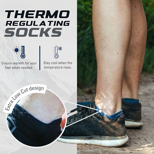 CloudLine Merino Wool Running Socks for Men and Women - Ultralight, Anti-Blister, Moisture Wicking Socks, Made in USA 1 Pair4