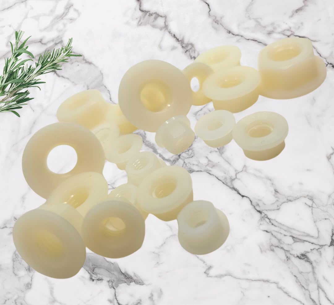 M5 Flange Nuts Nylon 66 material natural finish DIN 6923 (Pack of 20) - Image 2