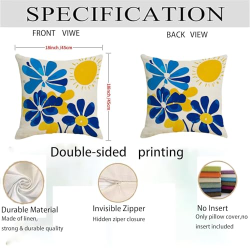 Housse de coussin imperméable 65x65 avec zip invisible lot de 2 - 5