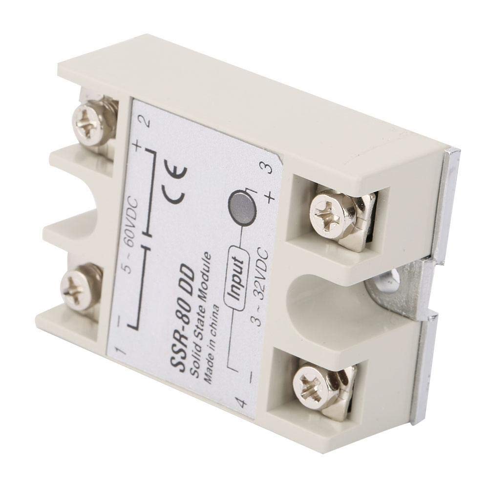 Relais Statique SSR-80DD 80A 3-32VDC à 5-60VDC - Module Industriel
