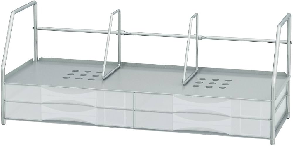 Amazon | プラス レターケース ブックスタンド付 2段×2列 シルバー 16