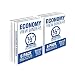 Samsill Economy 3 Ring Binder Organizer, .5 Inch Round Ring Binder, Customizable Clear View Cover, White Bulk Binder 6 Pack