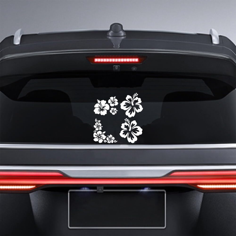 Fleurs Autocollant Autocollant De Voiture Wall Sticker Noir Moto Autocollant Noir