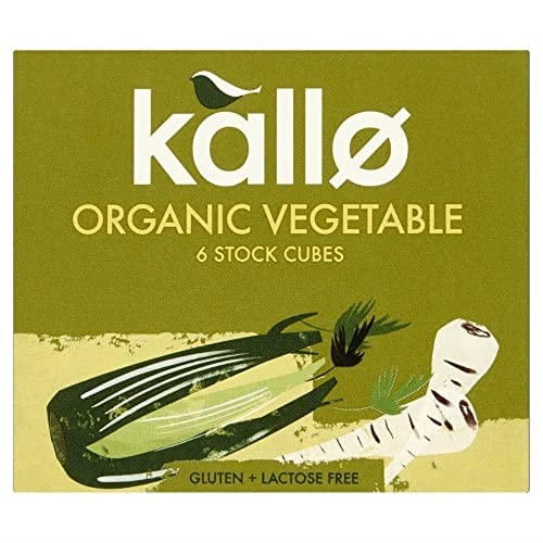 Kallo Organic Vegetable Stock Cubes, Pack of 15 (Total 90 cubes)