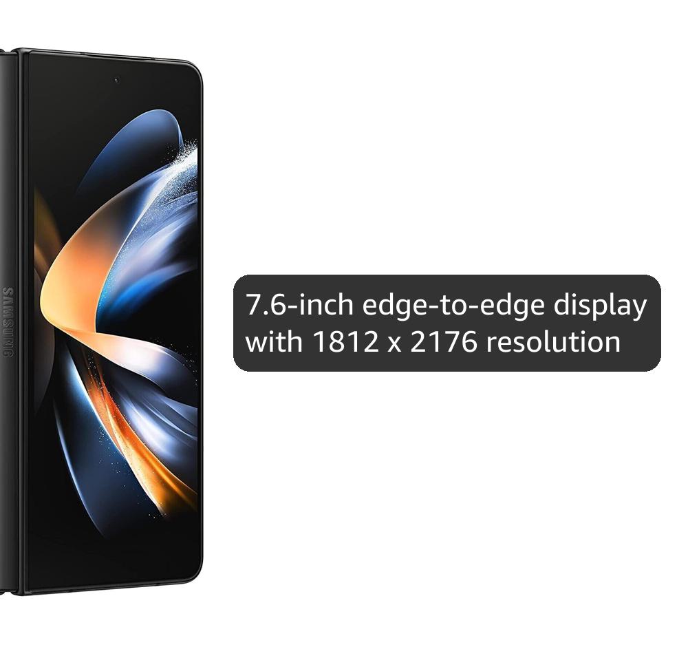 Samsung Galaxy Z Fold 4 5G US Version, 512GB, Phantom Black - Unlocked (Renewed)