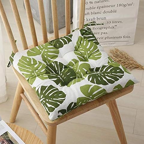 Soft Seat Cushions for Dining Chair Seat Pad,Garden Chair Cushions Set of 4,Thick Chair Pads With Ties,Back Pillow Cotton Filled Seat Pads Cover