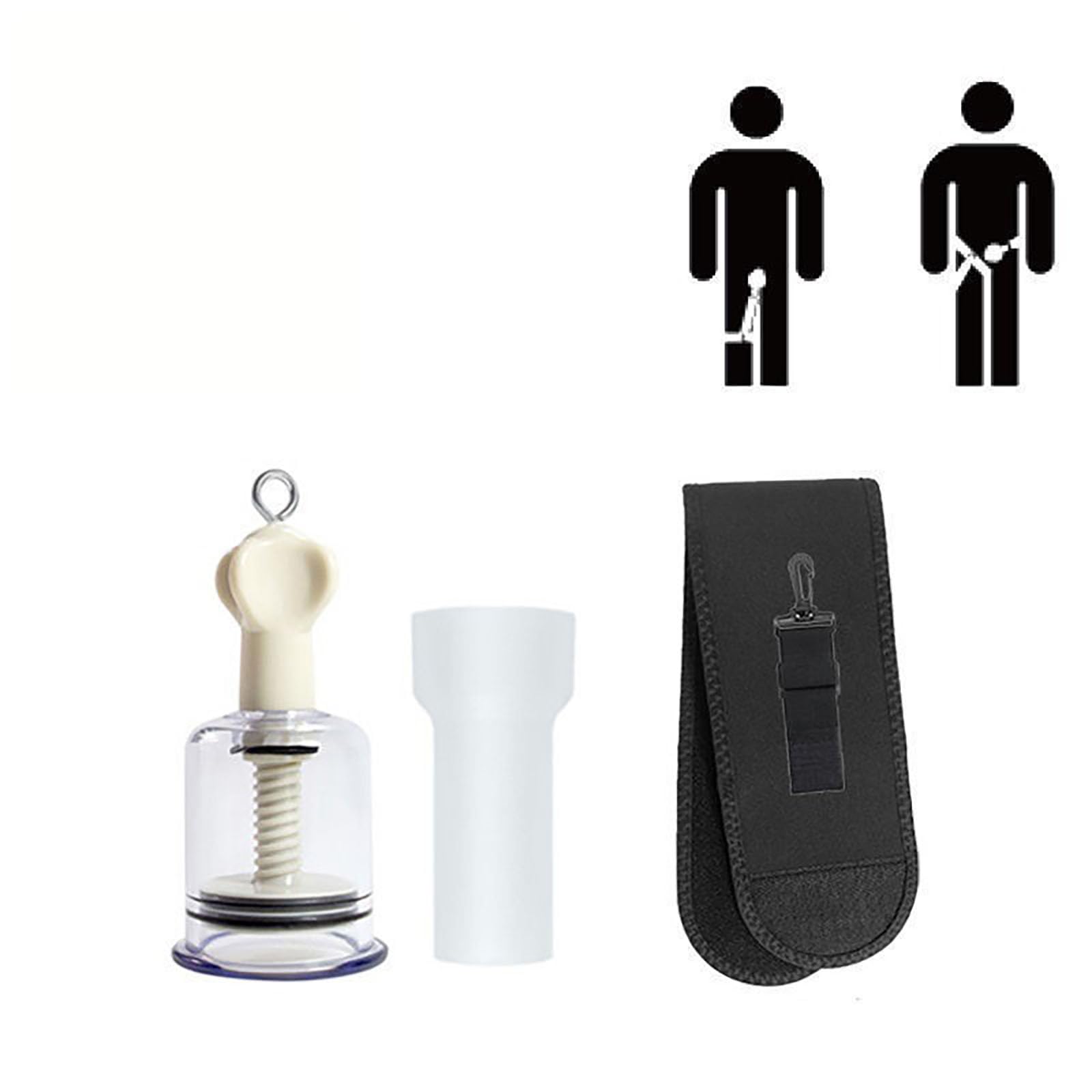 Allungamento Del Pene Pompa Per Il Pene Set Per L'ingrandimento Masturbazione Penis Trainer Enlargement Devices SM Sex Toy Per Uomini (Waist belt,1)