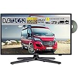 Reflexion LDDW220 LED Fernseher 22 Zoll 56cm SAT TV DVB-S2/C/T2 DVD 12/230 Volt
