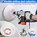 Drill Dust Collector with Bearing – Flexible Hole Saw Dust Bowl for Friction Reduction & Cleaner Drilling, Fits Most Power Tools (1pc Dust Cover)