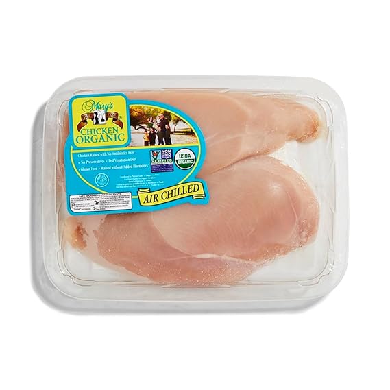 Mary's Chicken, Chicken Breast Boneless Skinless Air Chilled Tray Pack Organic Step 3