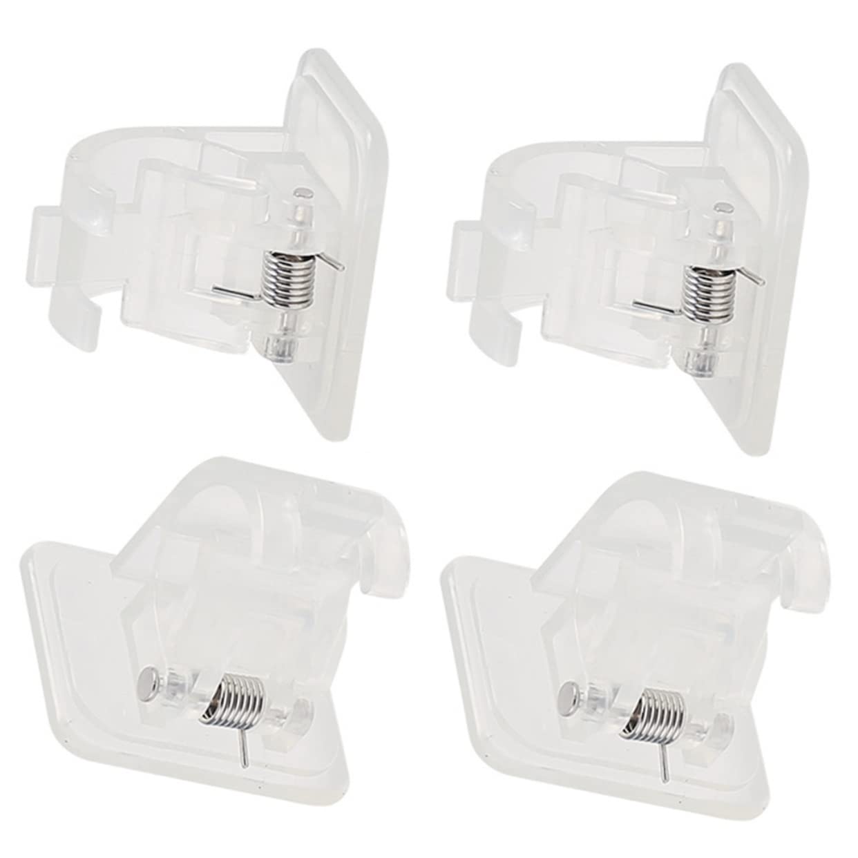 TOPBATHY 3 Set Gancio Appiccicoso per Asta per Tende Aste - Staffa Asta Appendiabiti Supporto per Staffa per Asta Senza Chiodi Attaccapanni per Tende per Camera da Letto 4 Pezzi * 3