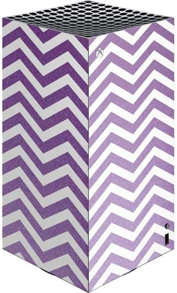 Skinit Decal Gaming Skin Compatible with Xbox Series X Digital Edition Console - Rose Gold Chevron Design