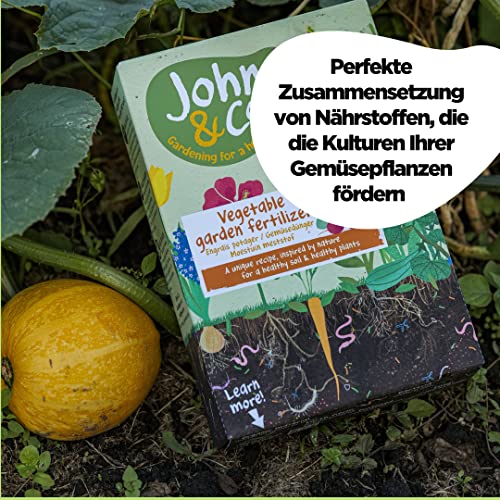 JOHN & CO Gemüsegartendünger – Vegan – Natürliche Formel, angereichert mit Mycorrhizae – Einfache Anwendung, lang anhaltende Wirkung – 1,6 kg für 25 Pflanzen – Bild 4