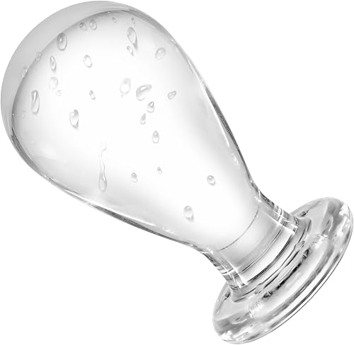 Miniatura 2 de Tapón anal de cristal, juegos de amor, masajeador personal, expansor de tapón anal de cristal, juguetes sexuales para mujeres, hombres y parejas (M)