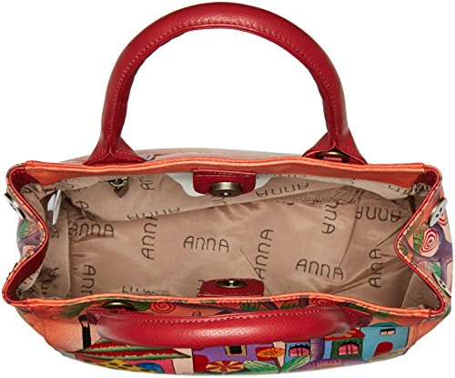 Bolso convertible pequeño de cuero genuino pintado a mano miniatura 6