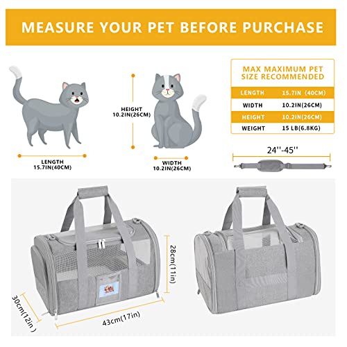 Seclato 737417061767 Pet Carrier Airline/Tsa Approved Small Dogs thumb #2