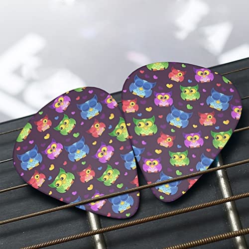 Lot de 12 médiators uniques pour guitare basse électrique et acoustique Motif chouettes et cœurs - Les Beatles, Paul McCartney, John Lennon, RIngo Starr, George Harrison Lot de 12 médiators uniques pour guitare basse électrique et acoustique Motif chouettes et cœurs – Image 8